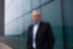 Senior man in professional portrait photography outdoors