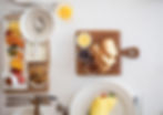 Top view of a breakfast spread, food photography Cape Town.