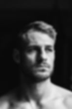 Black and white professional portrait photography of a man.