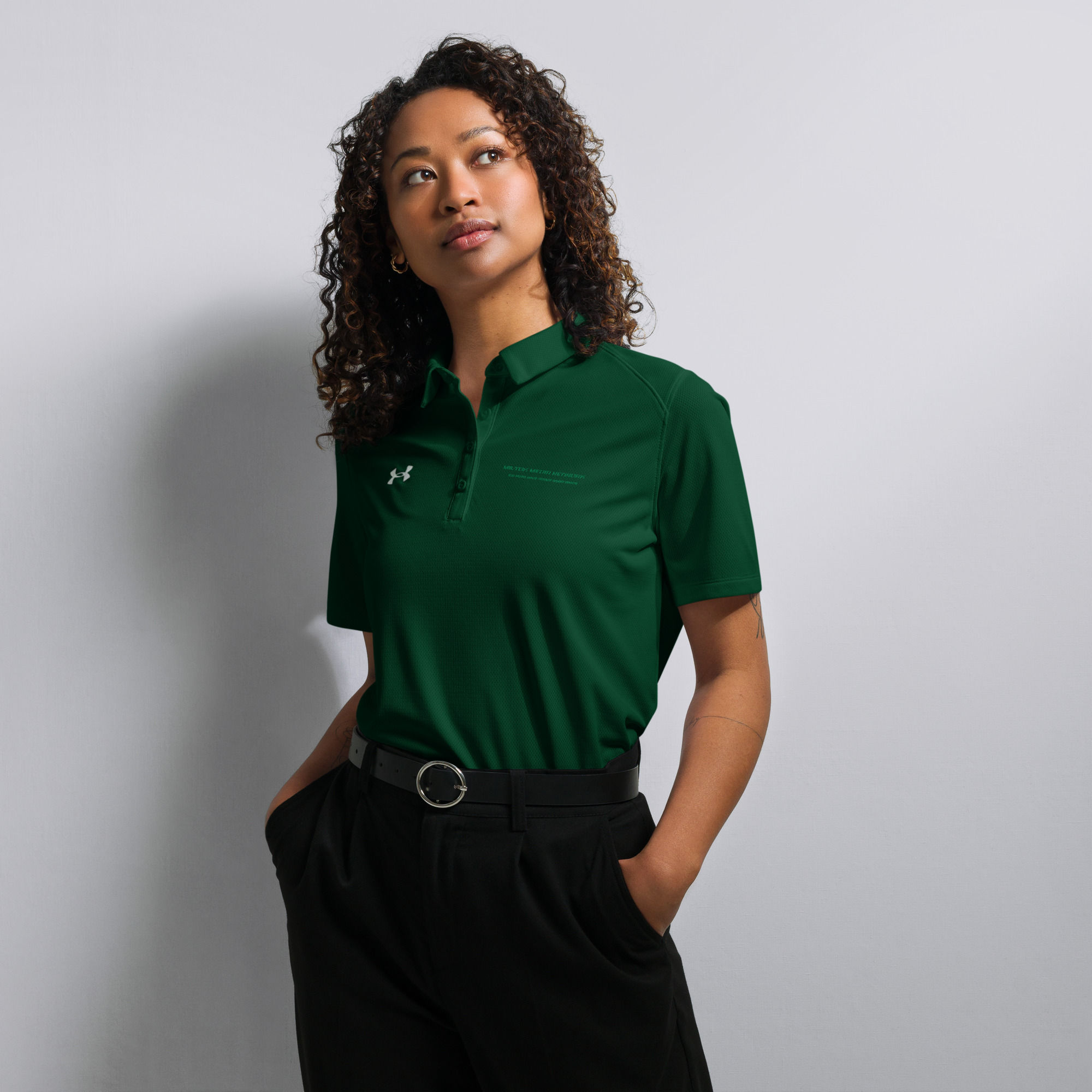 Mil-Tok Media Network "Company Name" Under Armour® Ladies polo