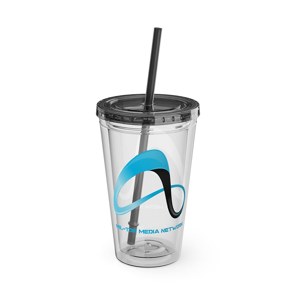 Thumbnail: Mil-Tok Media Network (Infinity X Shadow Ice) 16oz Sunsplash Tumbler 