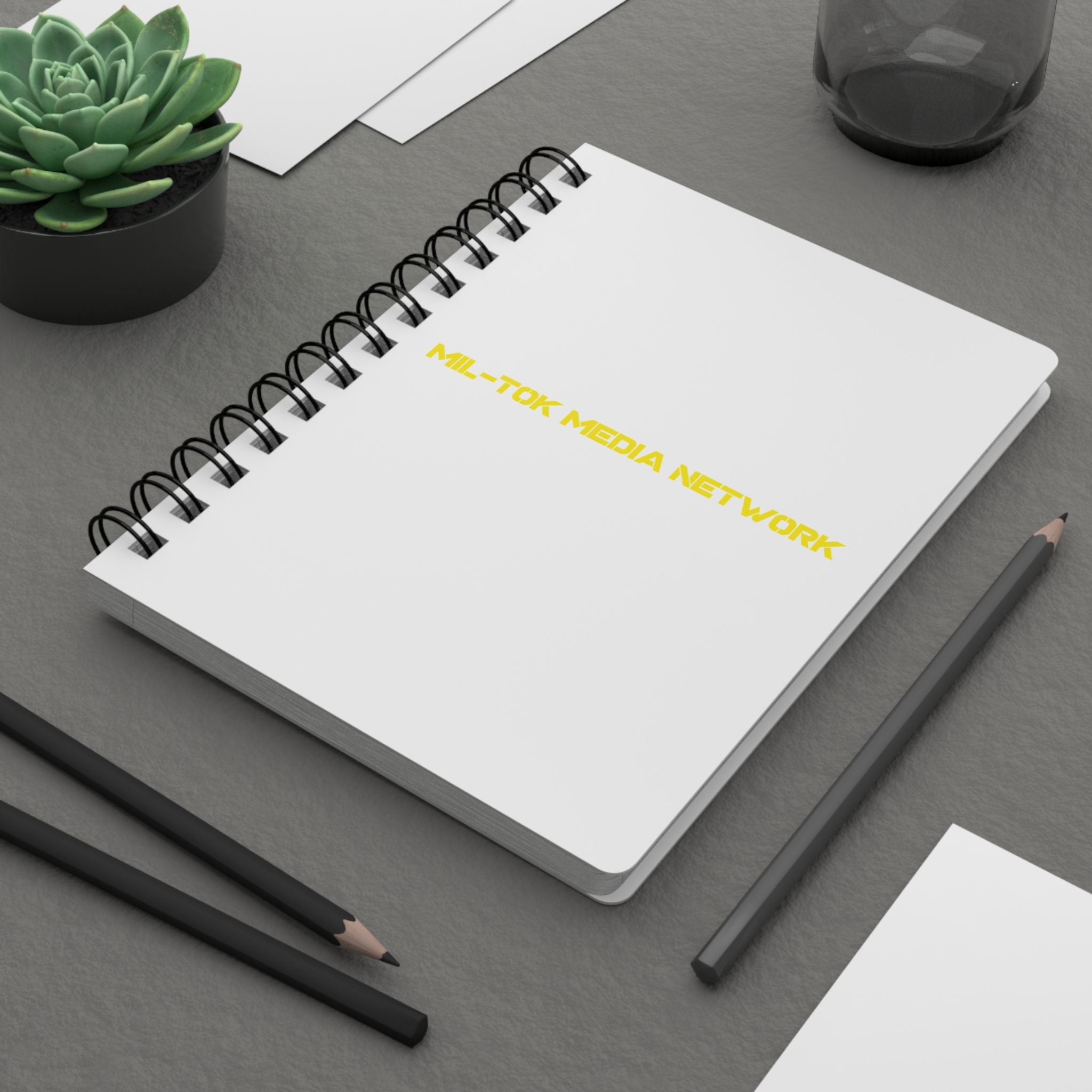 Mil-Tok Media Network Spiral Notebook