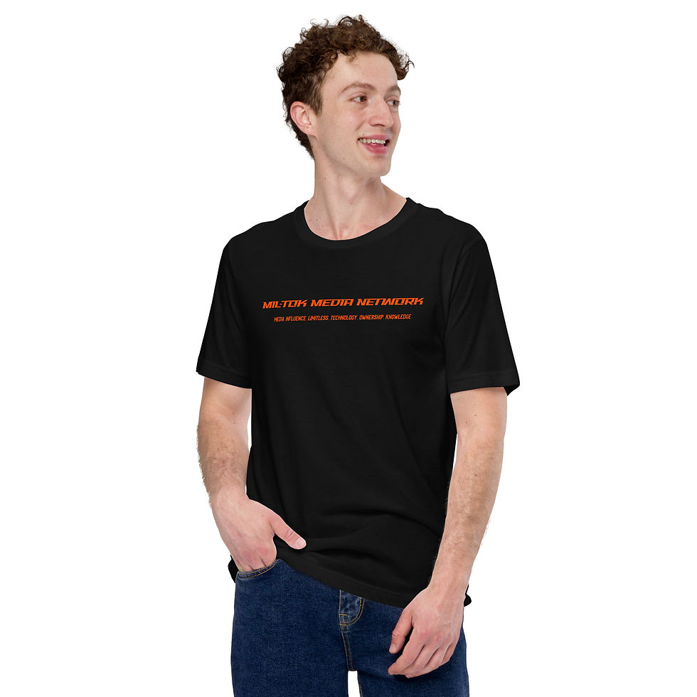 Thumbnail: Mil-Tok Media Network "Company Name" Men's T-shirt