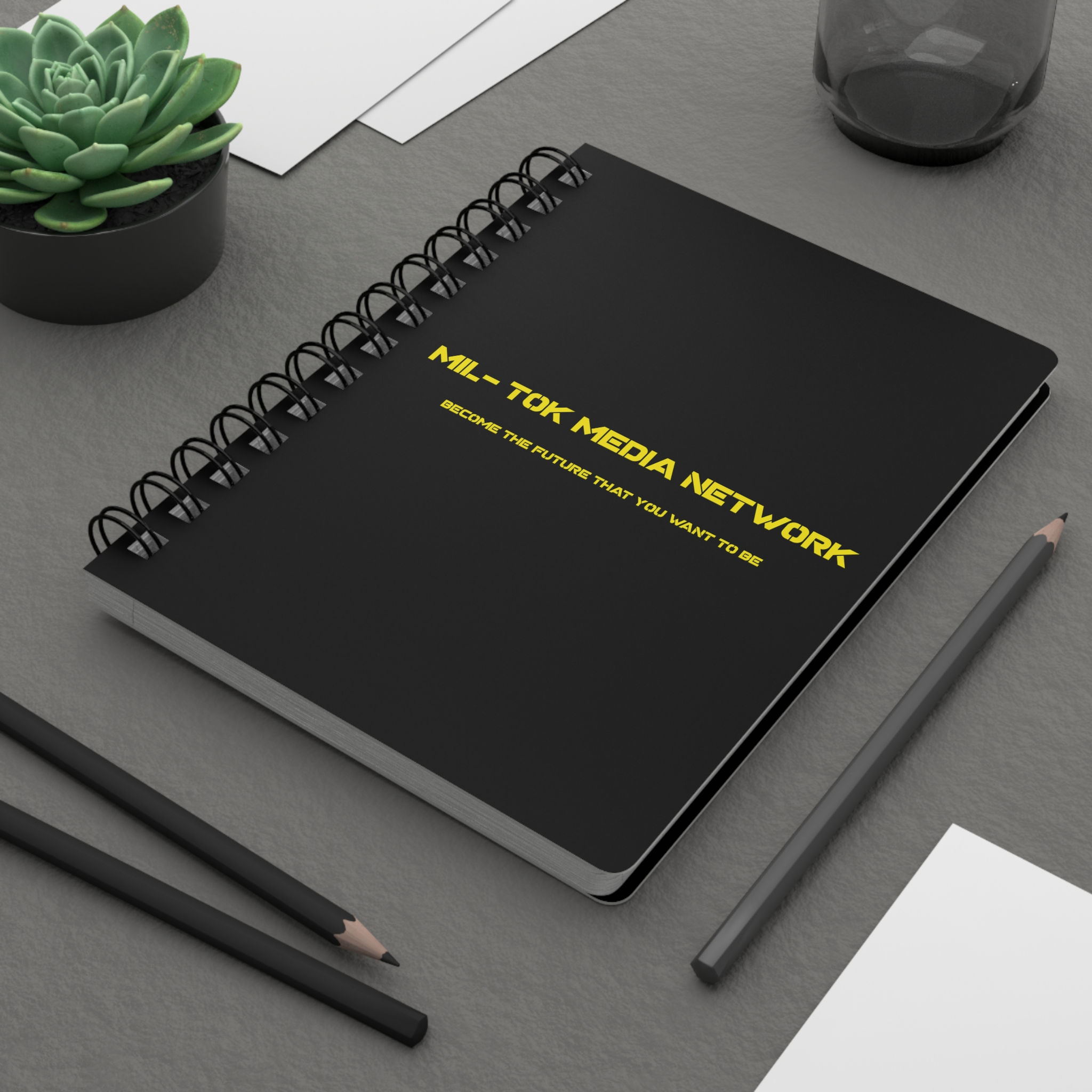 Mil-Tok Media Network Spiral Notebook
