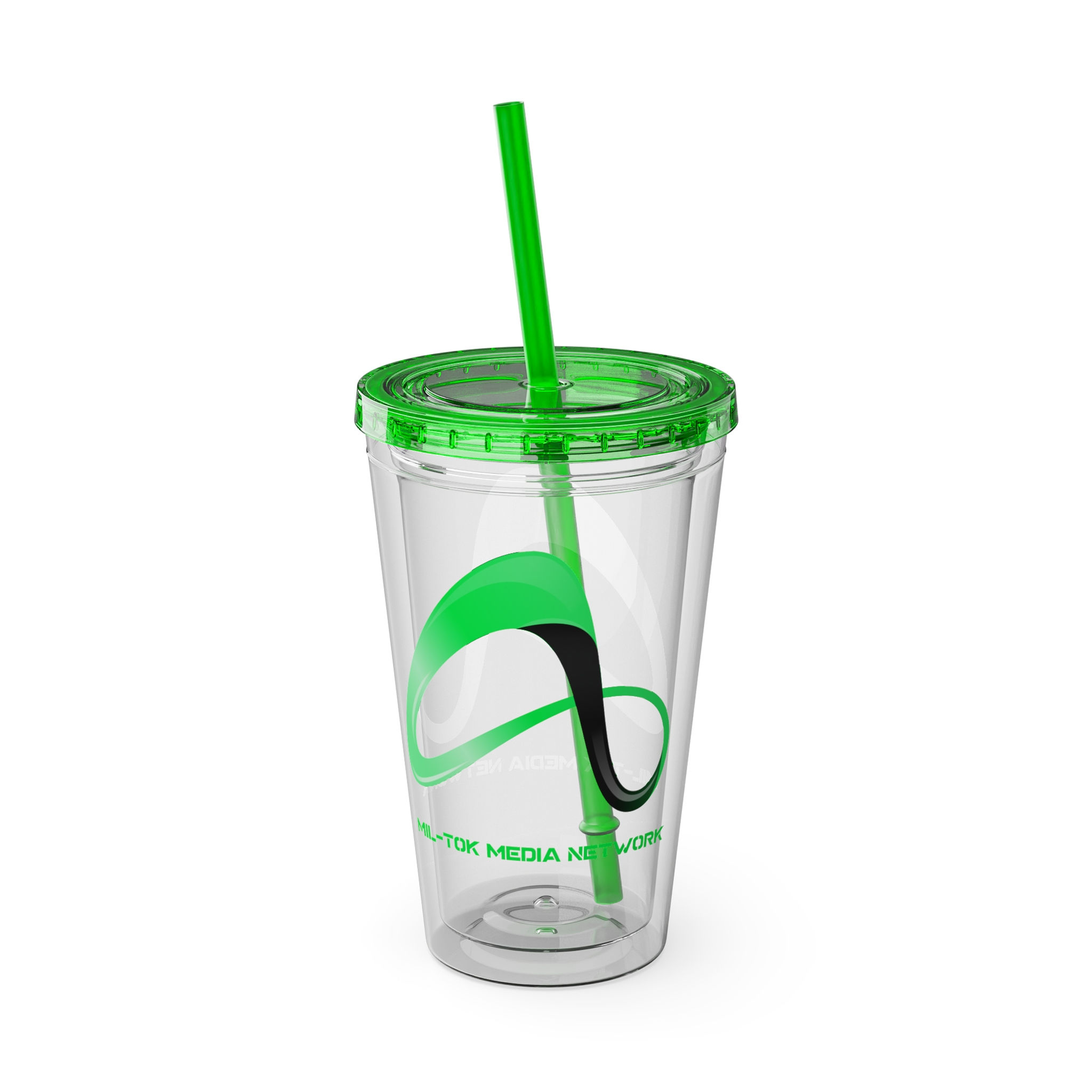Mil-Tok Media Network (Infinity X Shadow Green) 16oz Sunsplash Tumbler