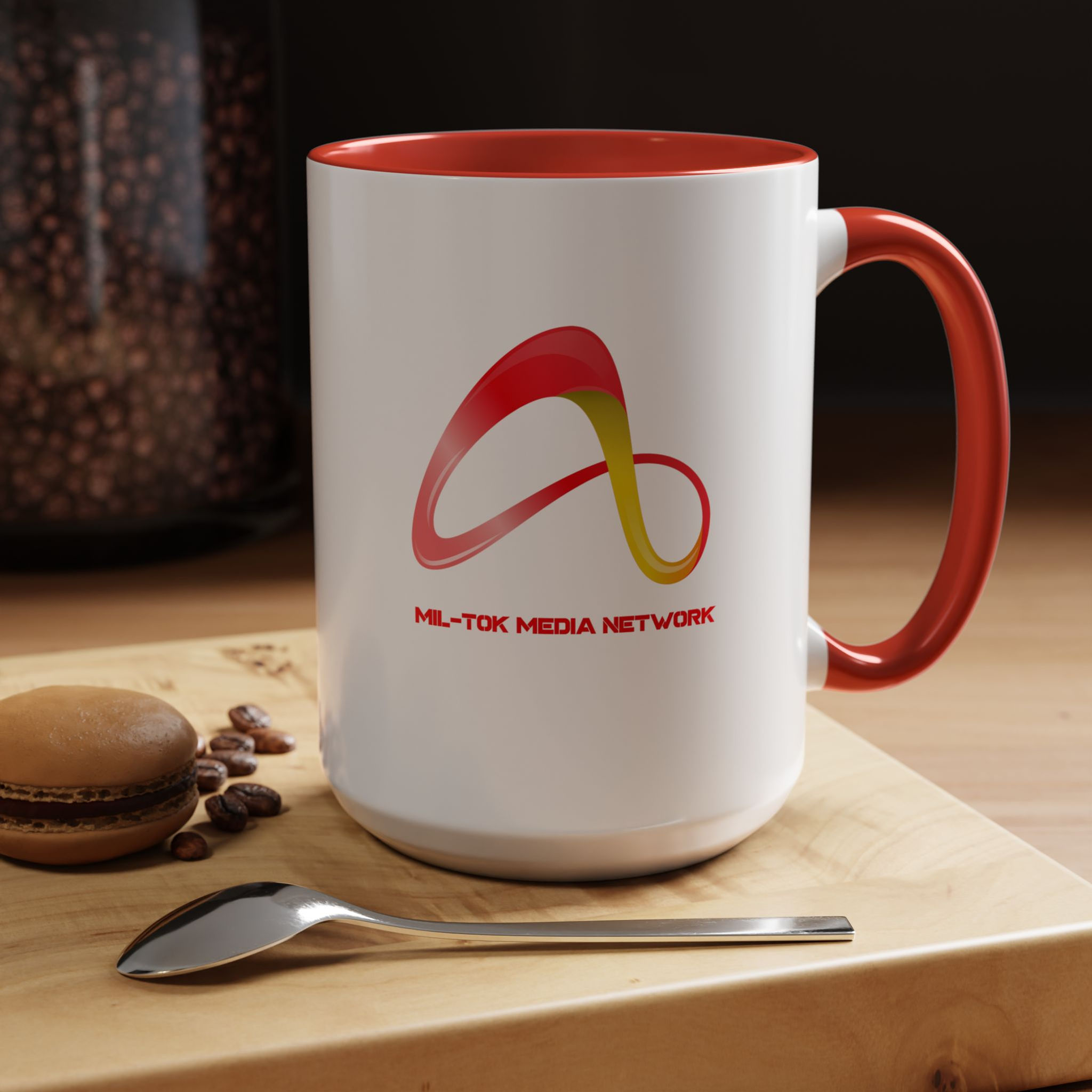 Mil-Tok Media Network Infinity X (Fire Sun) (11/15oz) Coffee Mug