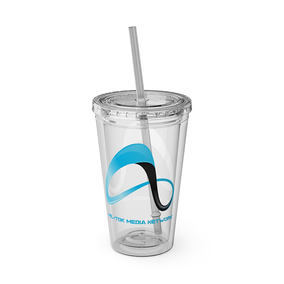 Thumbnail: Mil-Tok Media Network (Infinity X Shadow Ice) 16oz Sunsplash Tumbler 