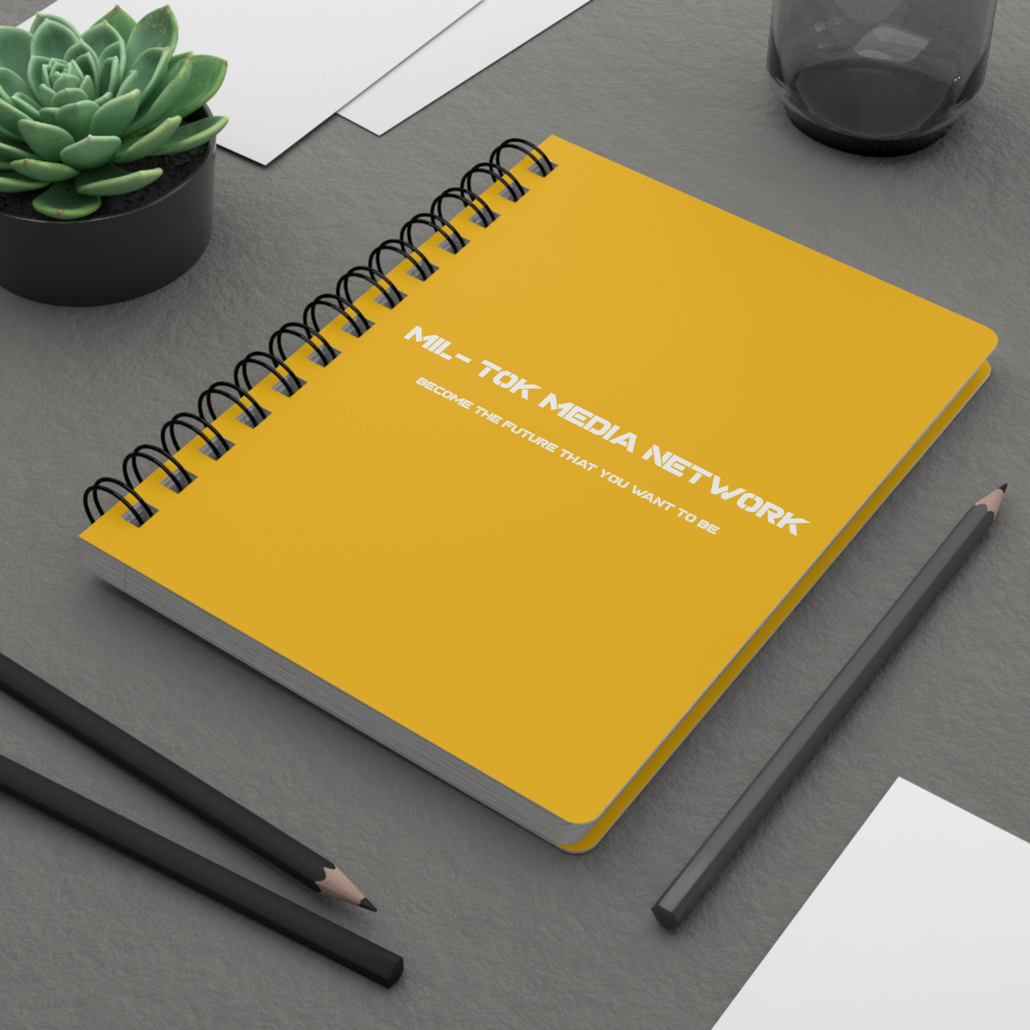 Mil-Tok Media Network Spiral Notebook