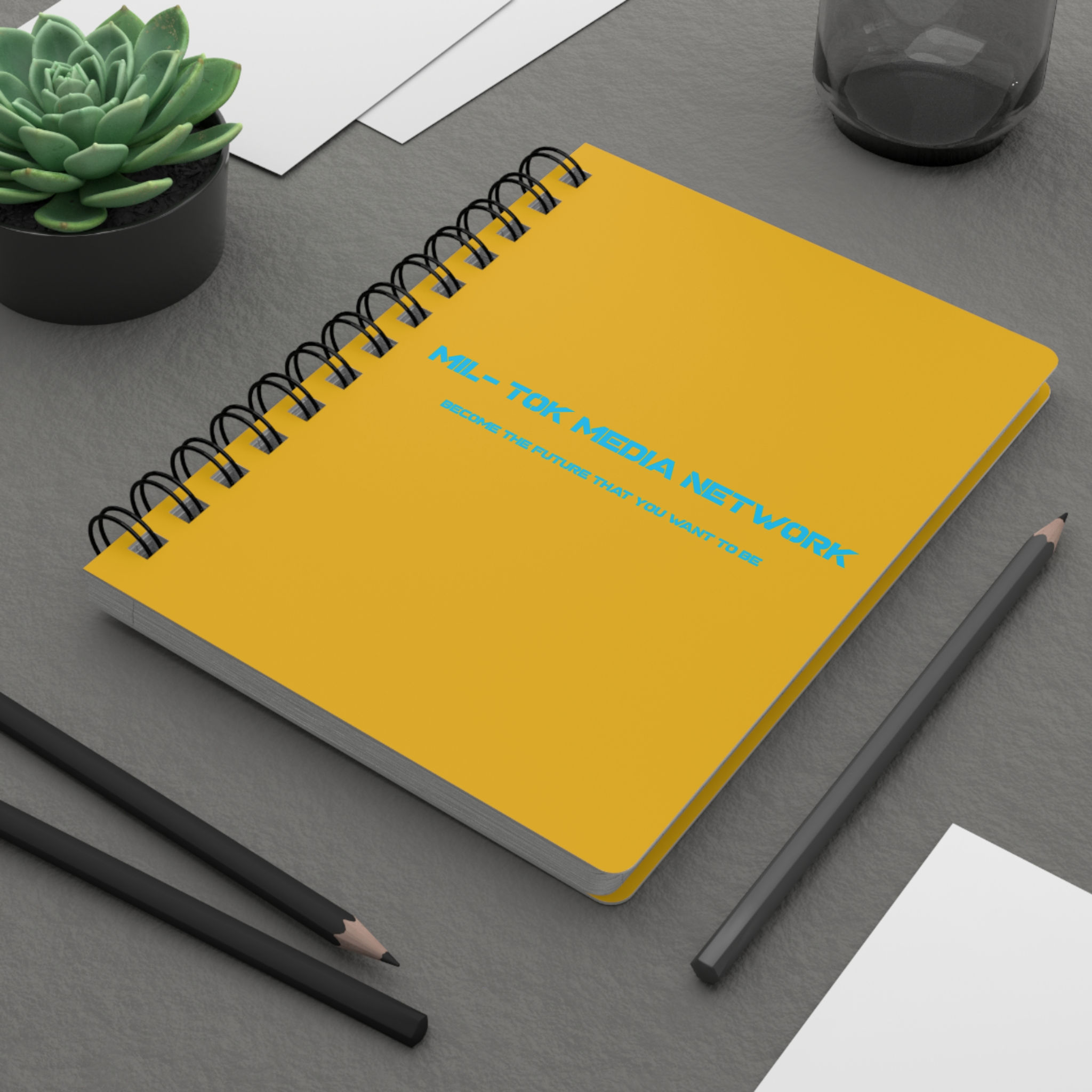 Mil-Tok Media Network Spiral Notebook