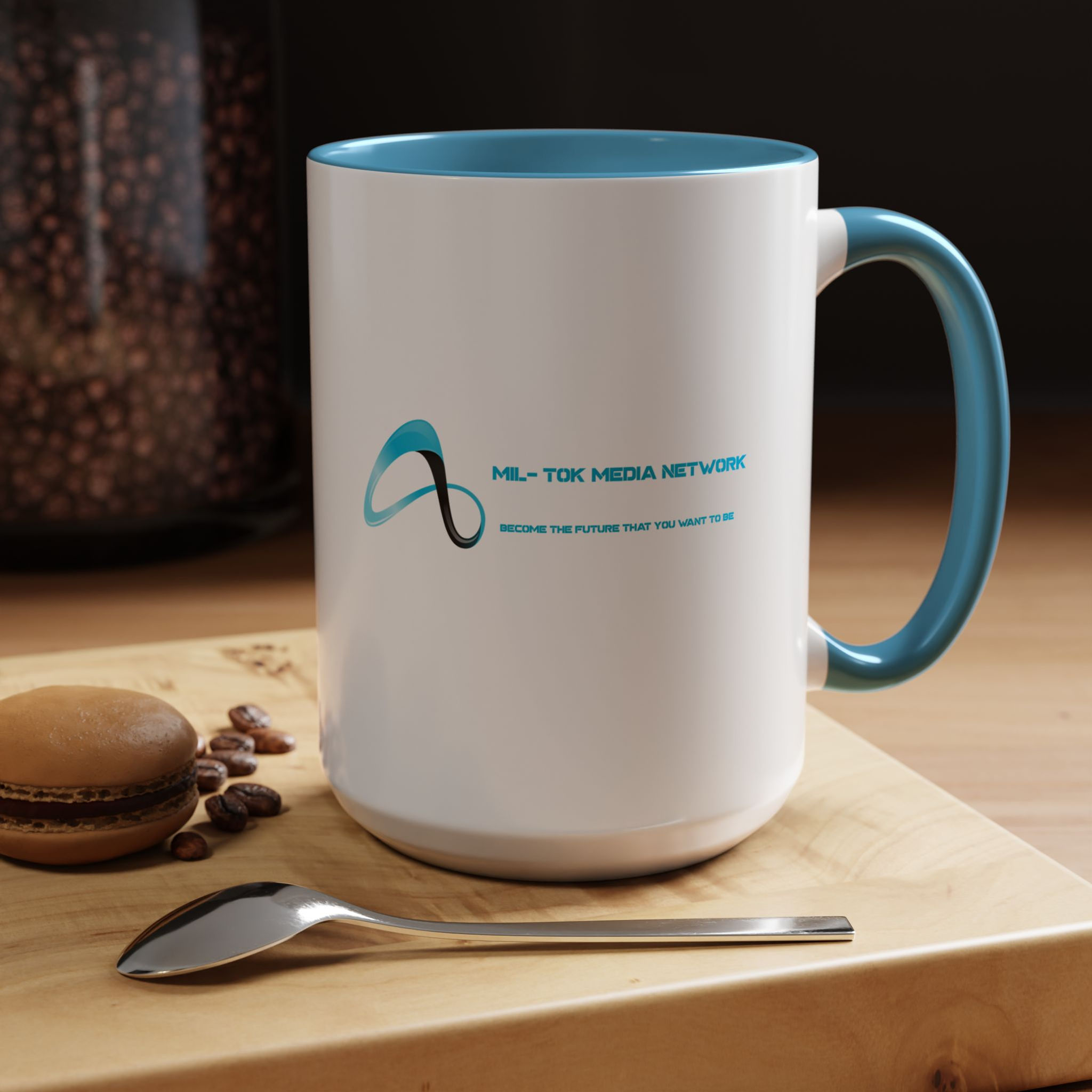 Mil-Tok Media Network (Infinity X Shadow Ice) (11/15oz) Coffee Mug