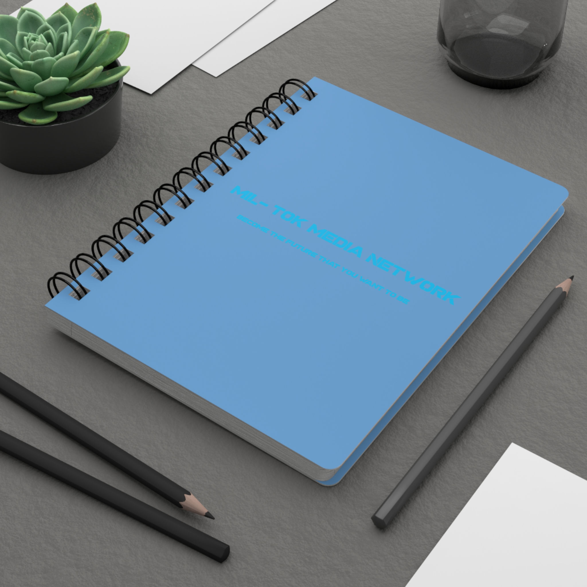 Mil-Tok Media Network Spiral Notebook