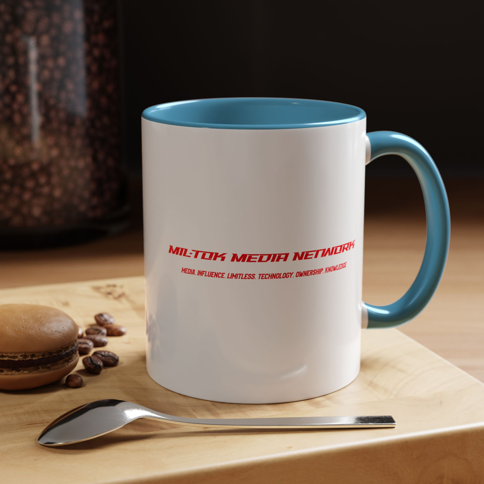 Mil-Tok Media Network " Company Name" (11/15oz) Coffee Mug