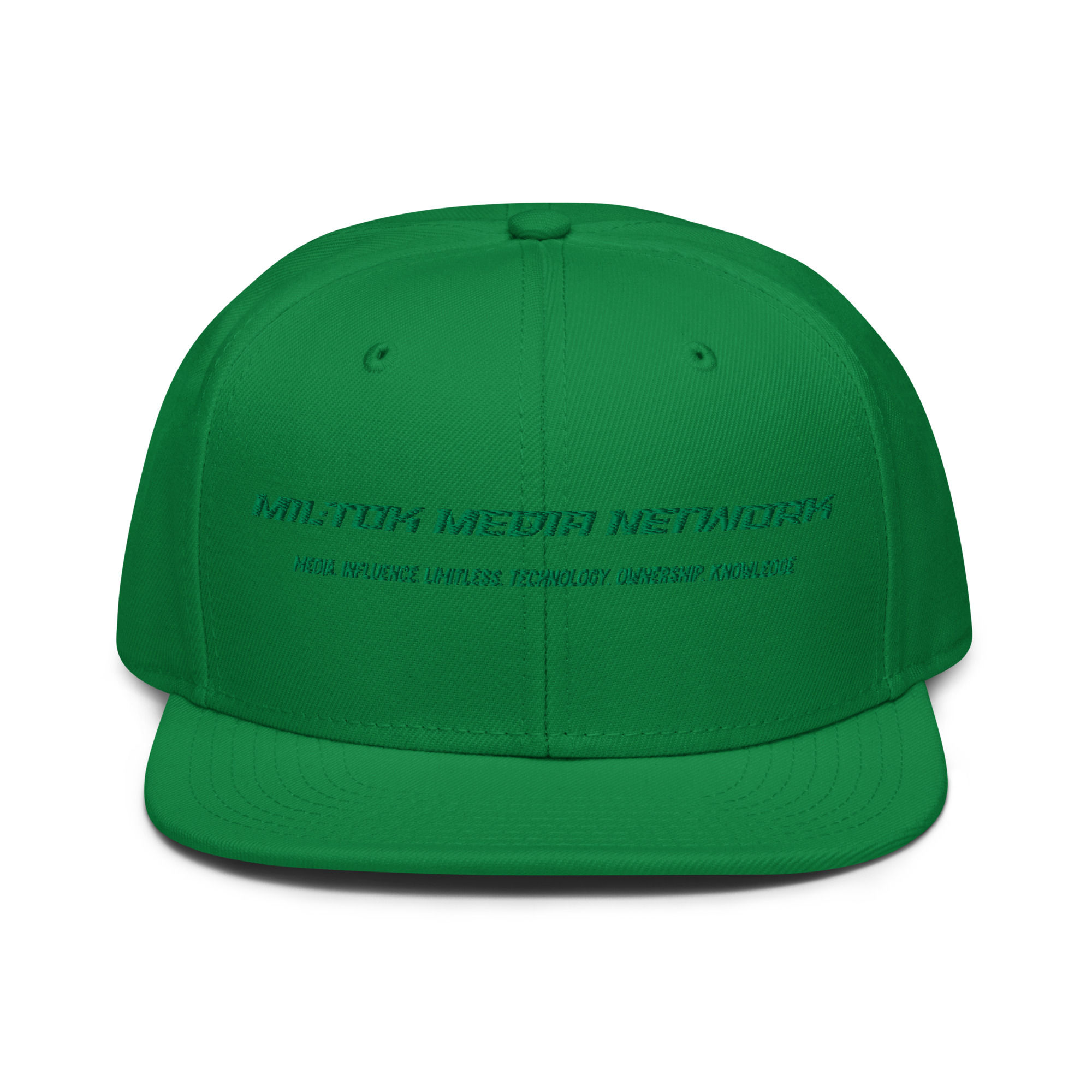 Mil-Tok Media Network Company Name Snapback Hat