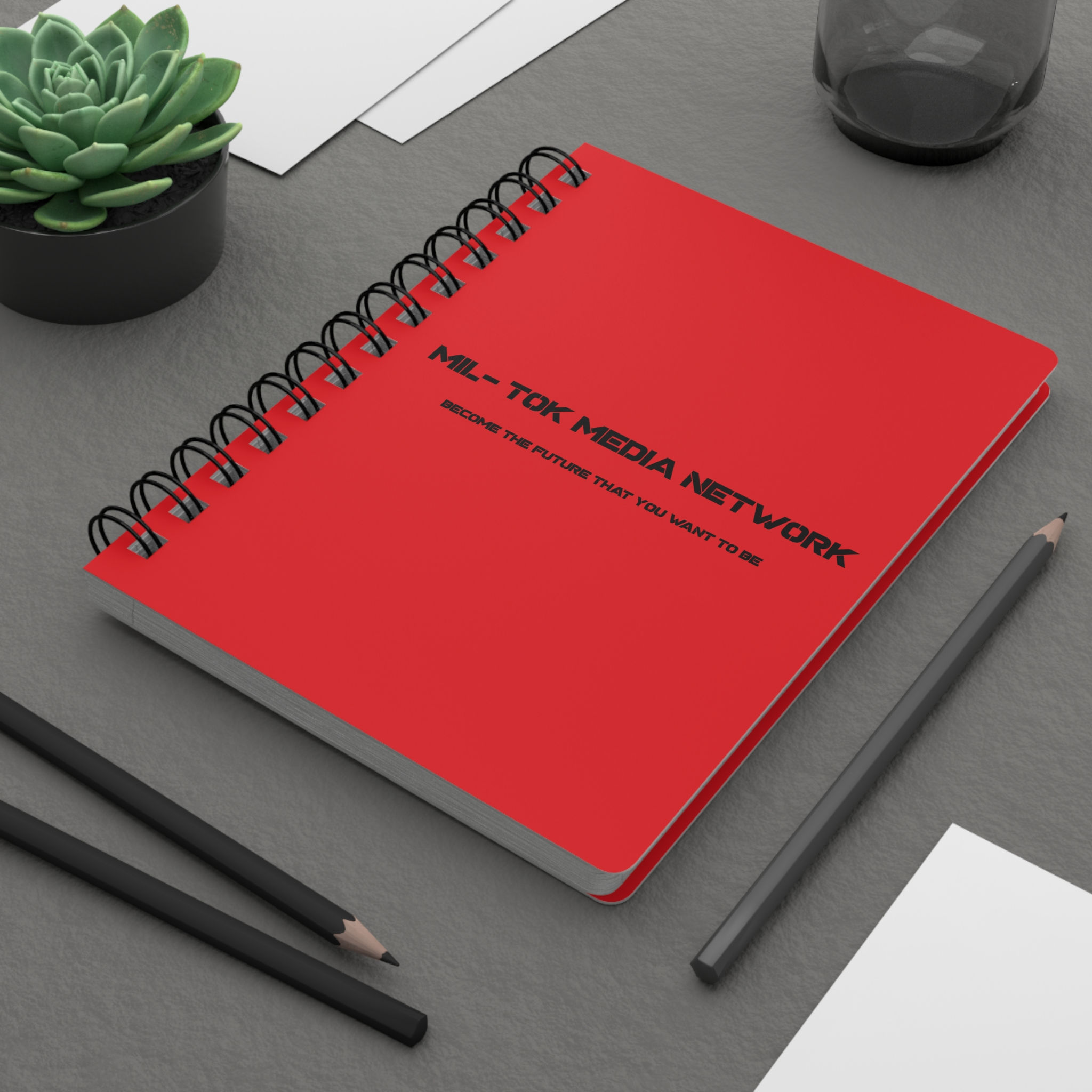 Mil-Tok Media Network Spiral Notebook