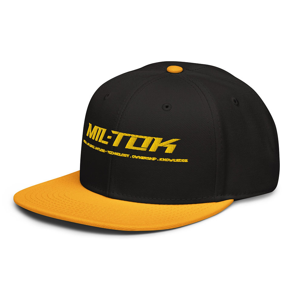 Thumbnail: Mil-Tok "Company Name" Snapback Hat