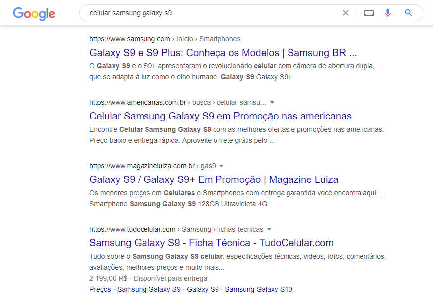 Aqui podemos ver que a Samsung não deixou escapar e está na primeira posição