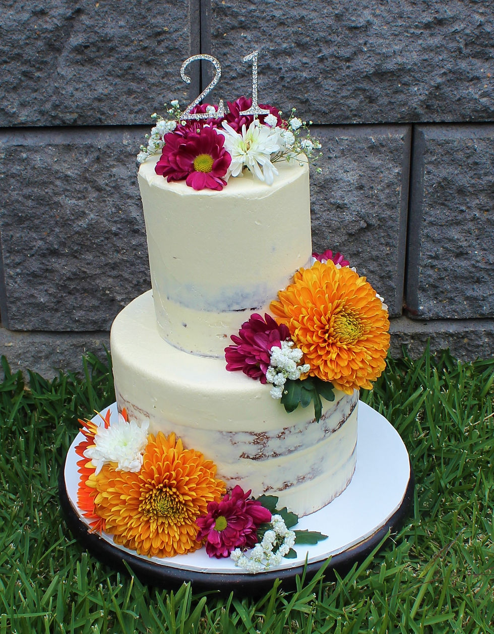 21st semi naked & fresh florals