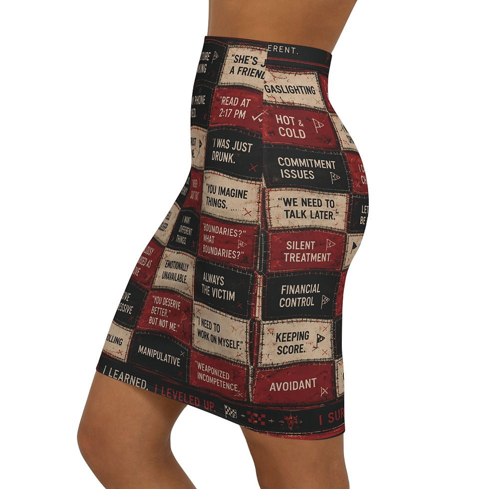Thumbnail: Signature Red flags Pencil Skirt
