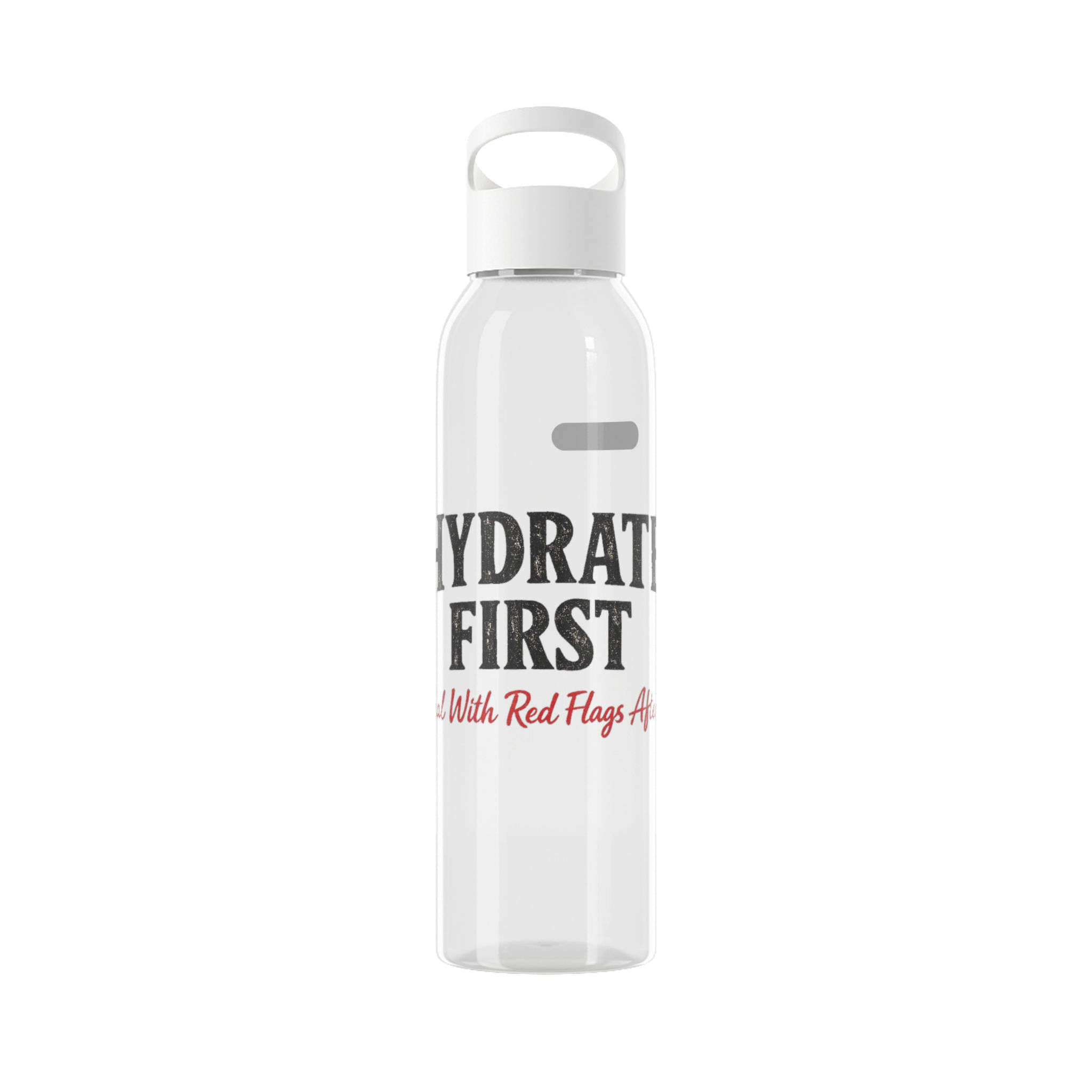 Sky Water Bottle – "Hydrate First" Motivational Clear Sports Bottle
