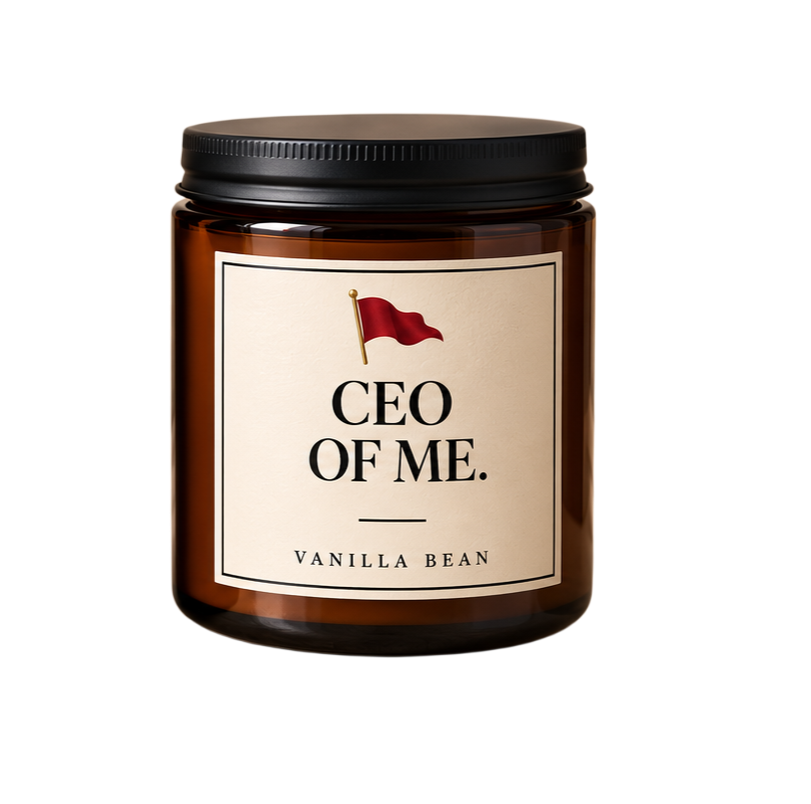 CEO of Me Candle — actual Shop Red Flags product photo