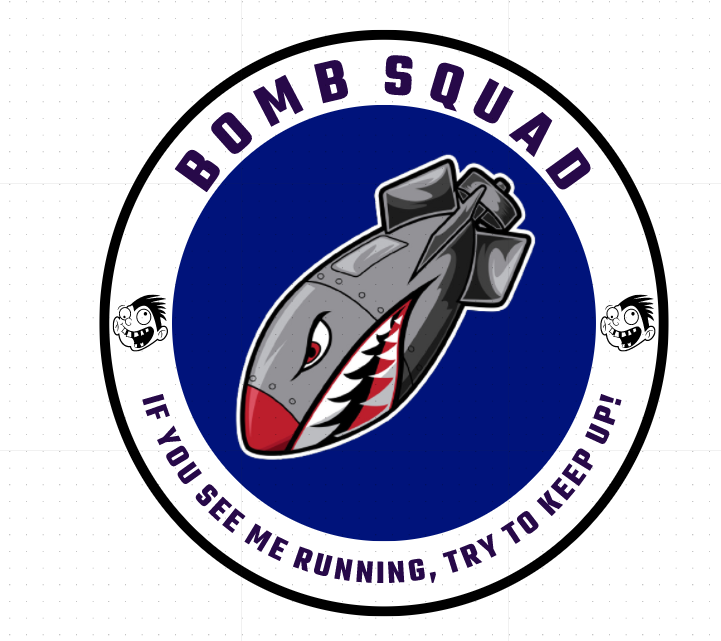 Thumbnail: Bomb Squad T-shirt| double sided t-shirt