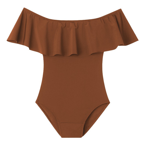 Period Swimwear Off the Shoulder Hawaiian Mountain Ruby Love