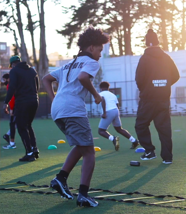 Team doing drills