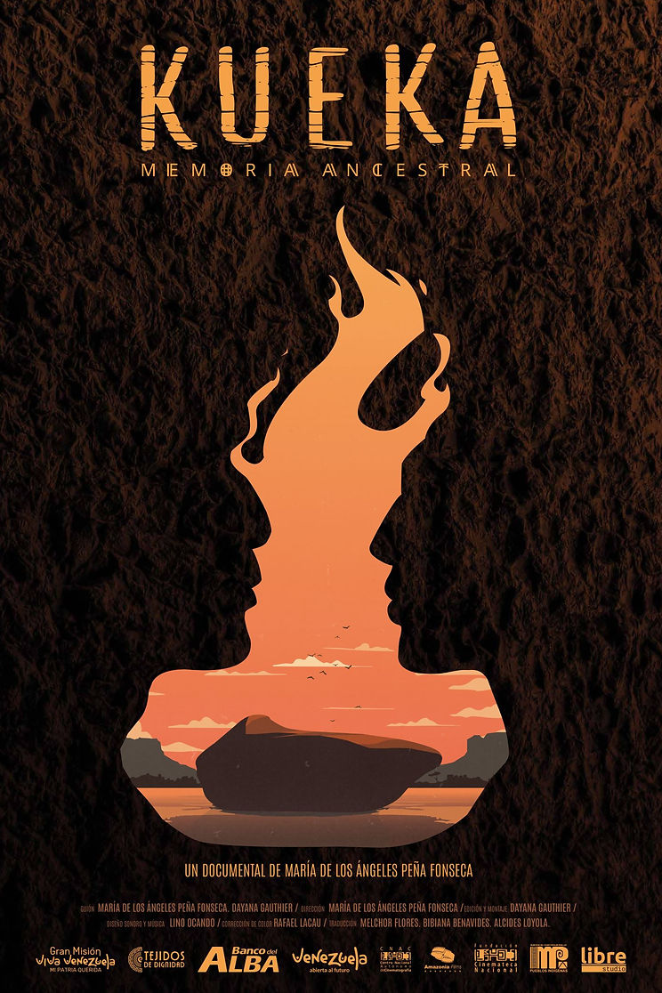 En una comunidad ubicada en el lugar más antiguo del planeta tierra, al sur de Venezuela, tres generaciones del pueblo Pemón luchan por el retorno de su abuela ancestral Kowai Kueka. Su espíritu está encarnado en una piedra de jaspe rojo de más de veinte toneladas que fue sustraída y llevada hasta Alemania sin el consentimiento de la comunidad para que formara parte de una instalación artística. El consejo de sabios y sabias de Mapauri recuerda los tiempos cuando la abundancia de alimentos era señal del equilibrio que sostenía Kowai Kueka junto a Amoko, el abuelo. Tras su rapto, los ciclos naturales del planeta se alteraron generando lluvias implacables que anegaron las siembras y castigaron cientos de seres humanos, turnándose con tiempos prolongados de sequía. Los guardianes de la memoria ancestral emprenden un viaje de resistencia contra el memoricidio para la restitución del equilibrio natural.
¿Podrán los sabios y sabias lograr el viaje de retorno de la abuela Kueka exhibida como objeto en un parque de Berlín?
