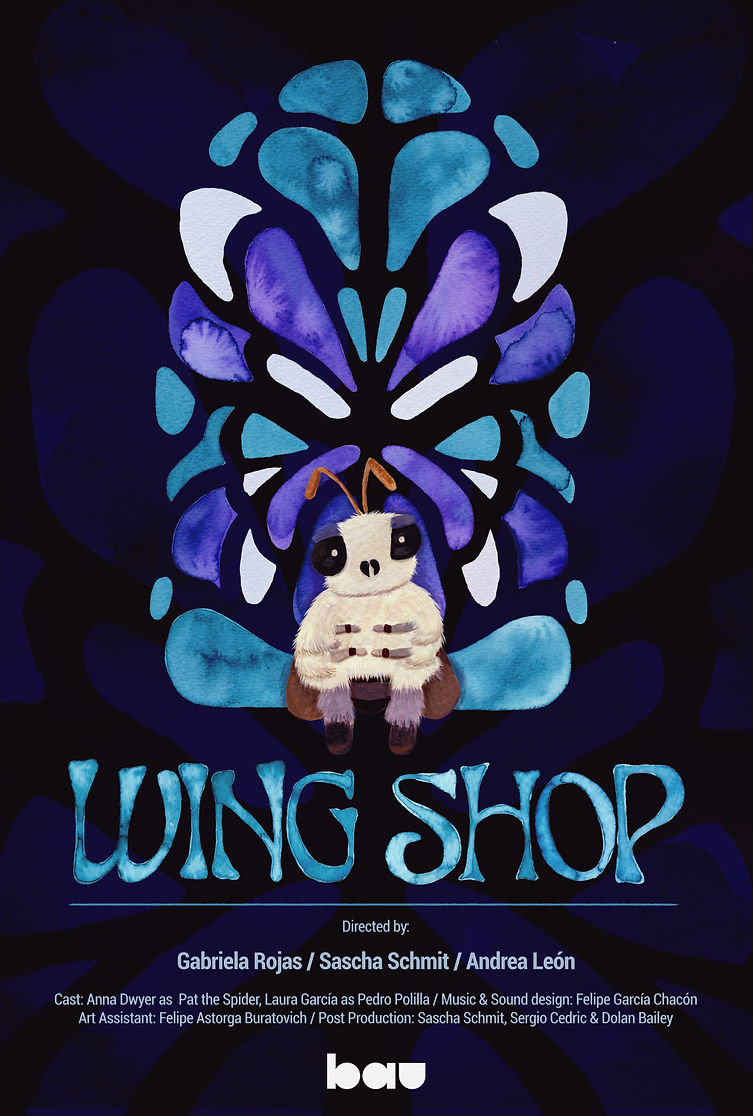 Pedro, una joven y curiosa polilla, anhela un cambio en sus alas y encuentra su camino
hasta una antigua sastrería escondida en algún rincón del mundo de los insectos. Allí lo recibe Patricia, una araña meticulosa e intimidante, quien le advierte sobre los peligros de un cambio así. Pero cada elección tiene un precio, y en aquel taller, nada es tan simple como parece.