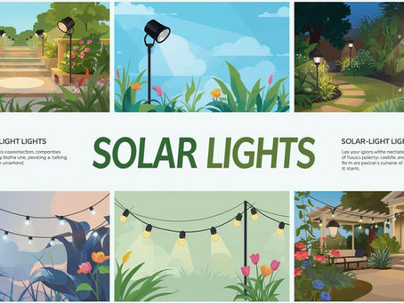 Different Types of Solar Lights and How to Use Them Effectively