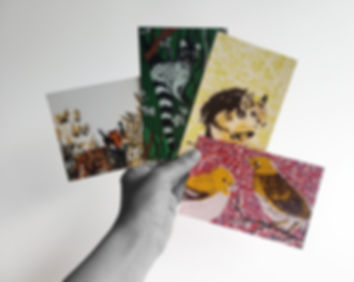 Lot cartes postales sérigraphiées n°6