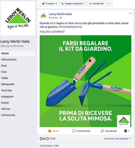 Leroy Merlin Italia - Post FB