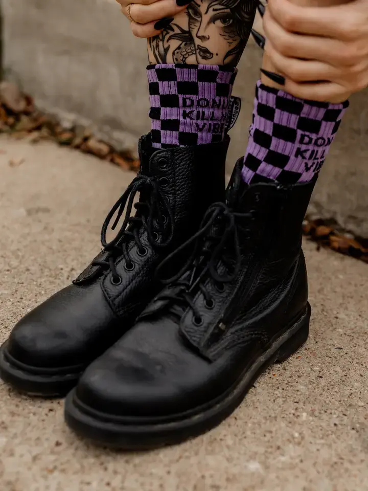 Donut Kill My Vibe Crew Socks