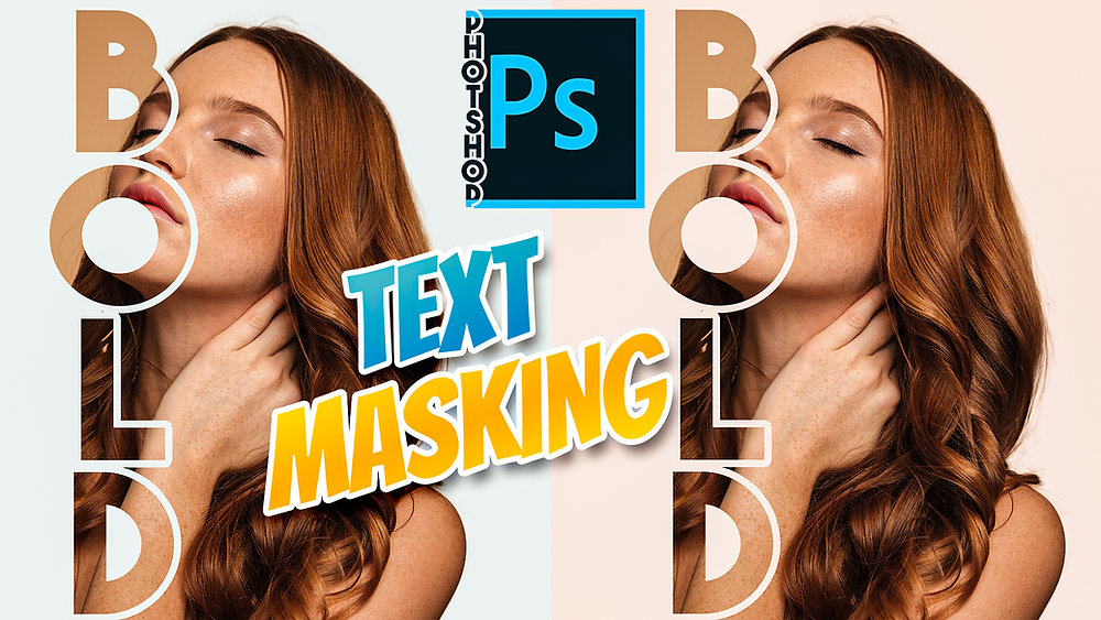 Photoshop Text Mask Examples Text Masking Effect | Photoshop Typogrphy | Photoshop Effect ...