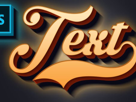 3D Text Effect | Photoshop Tutorial