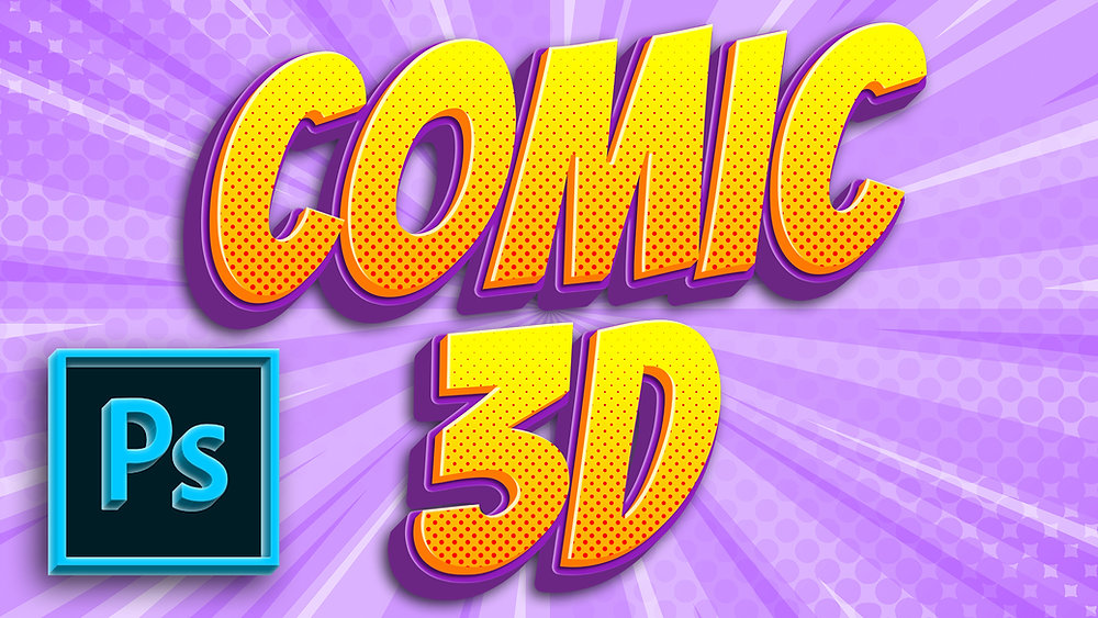 Comic 3d Text Effect Photoshop Tutorial Comic 3d Text Effect Photoshop Tutorial