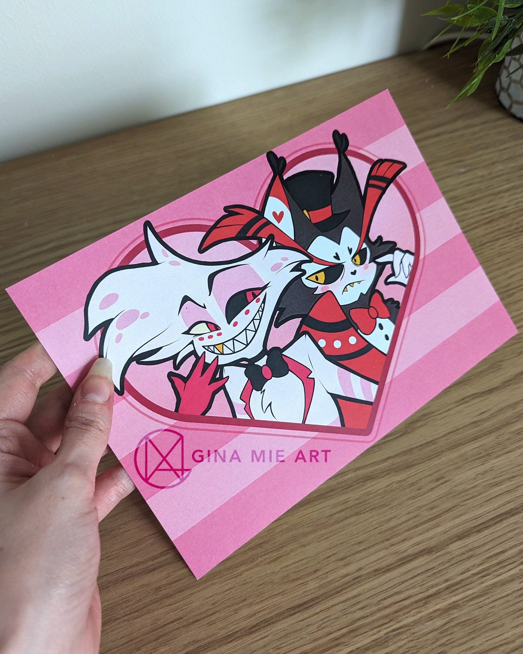 Huskerdust ArtPrint from Hazbin Hotel A5 by Gina Mie Art