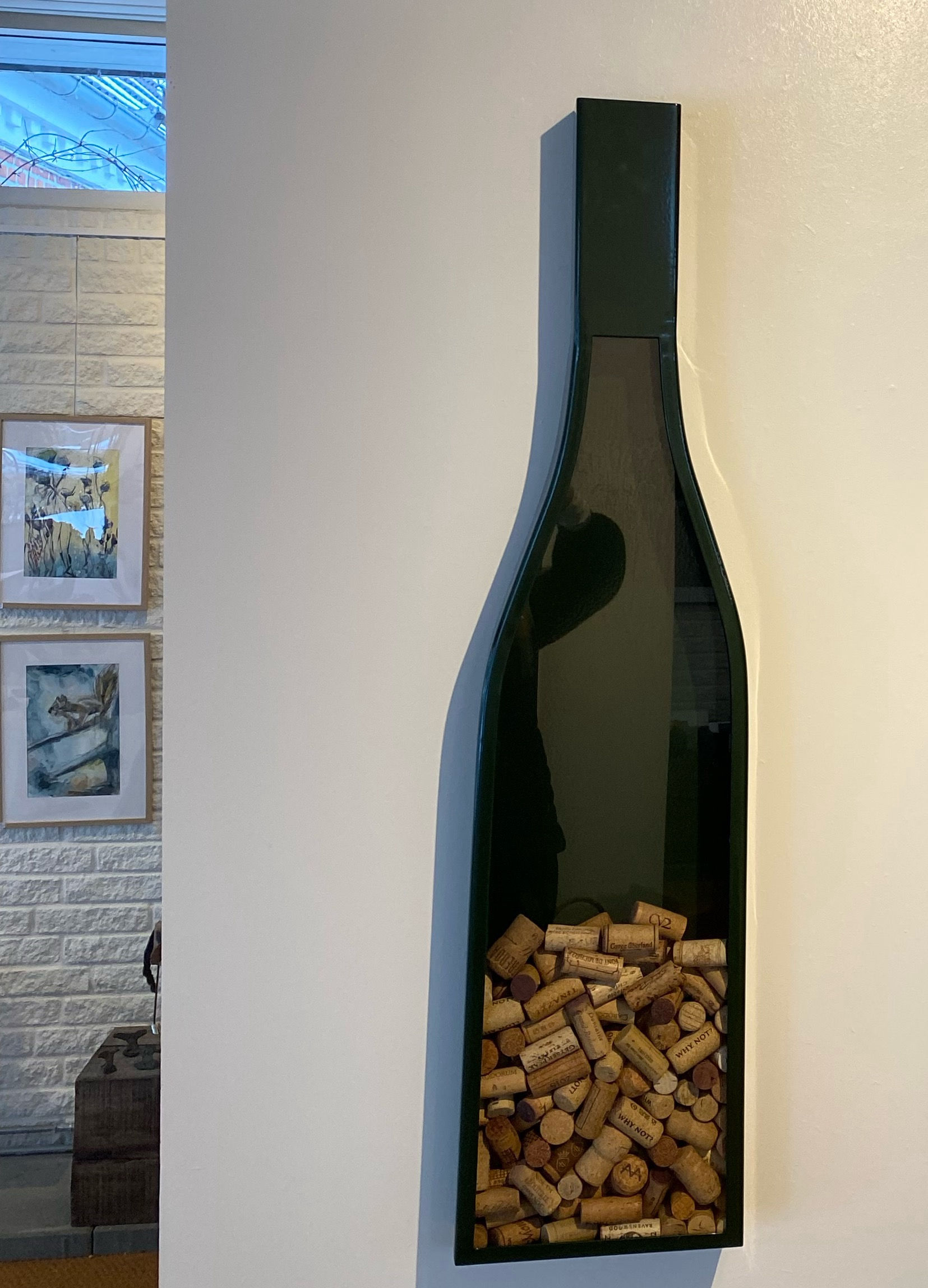 Lille propflaske med bagplade