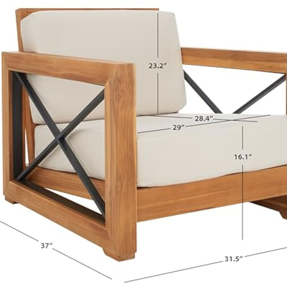 Couture Curacao Brazilian teak club chair dimensions