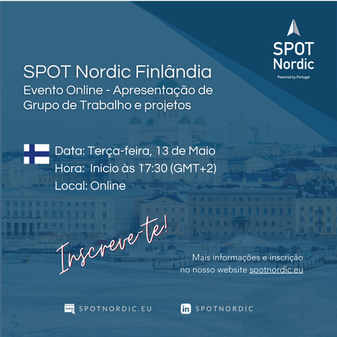 SPOT Nordic Finlândia - Evento online: Próximos passos