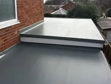 New GRP flat roof installation