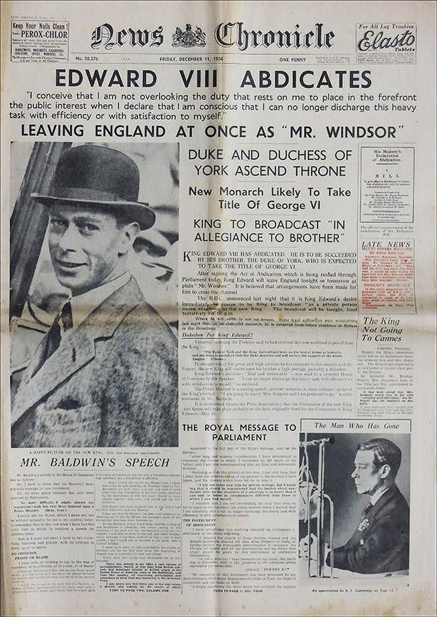 Edward VIII Abdicates