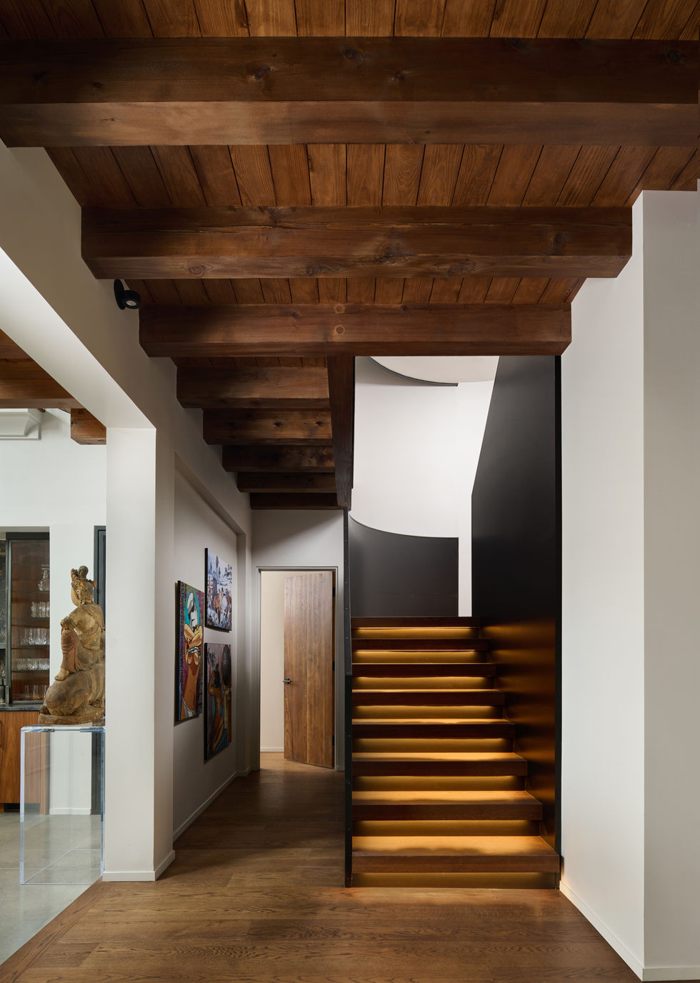 pine tree stairs main level