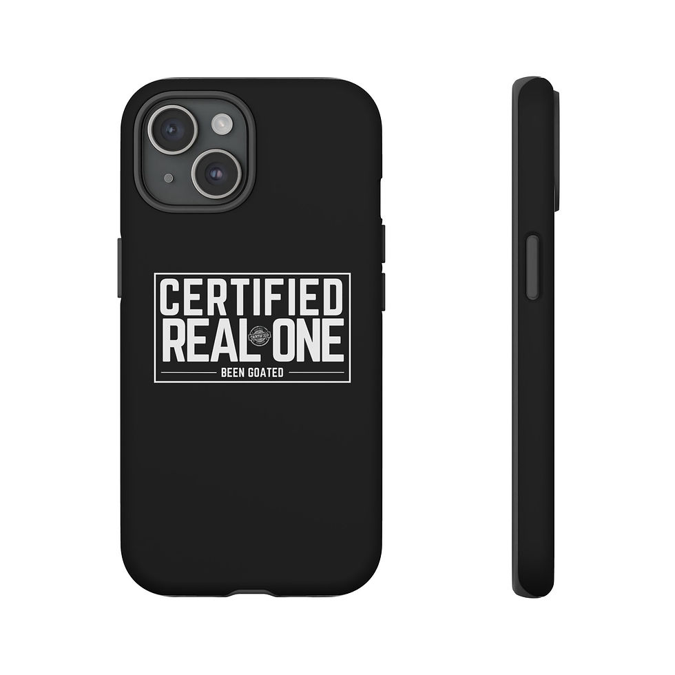 Thumbnail: Tough Phone Case - Certified Real One | Been Goated Design