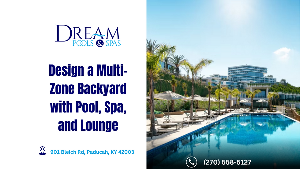 Design a Multi-Zone Backyard with Pool, Spa, and Lounge