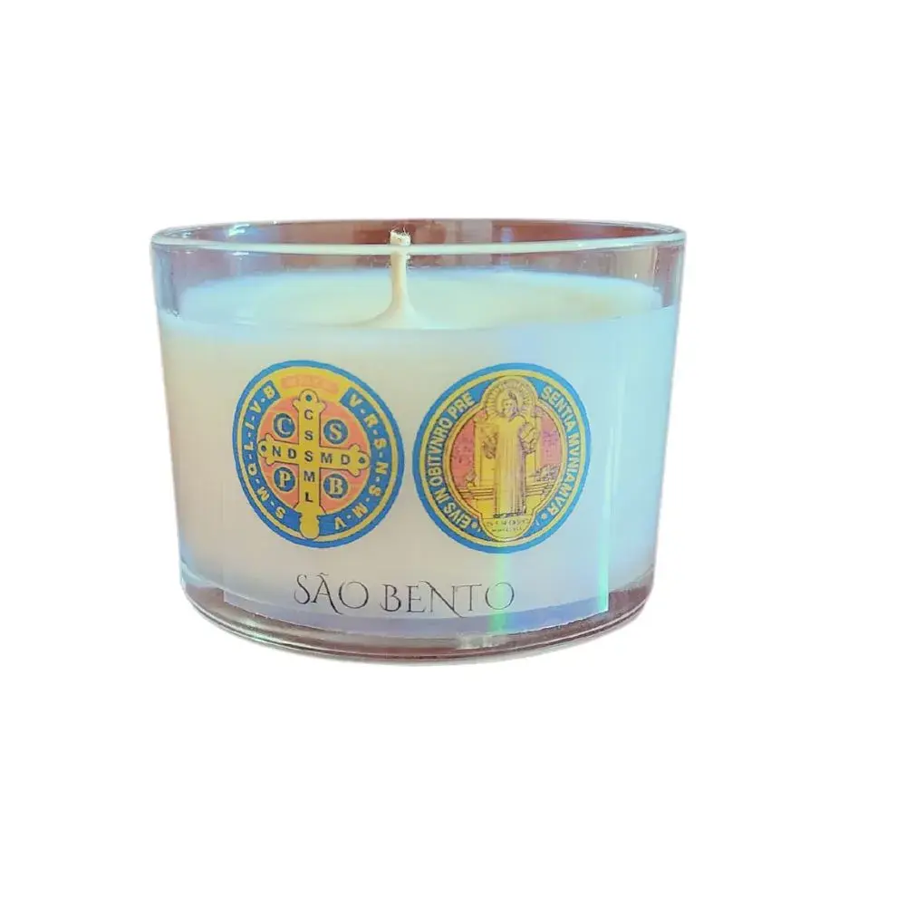 Vela Perfumada em Pote de Vidro São Bento