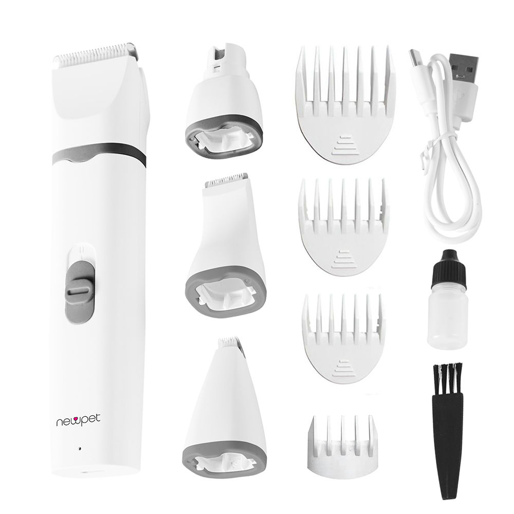 4-in-1 Multi-functional Electric cat Clippers For Grooming Cordless cat Shaver C
