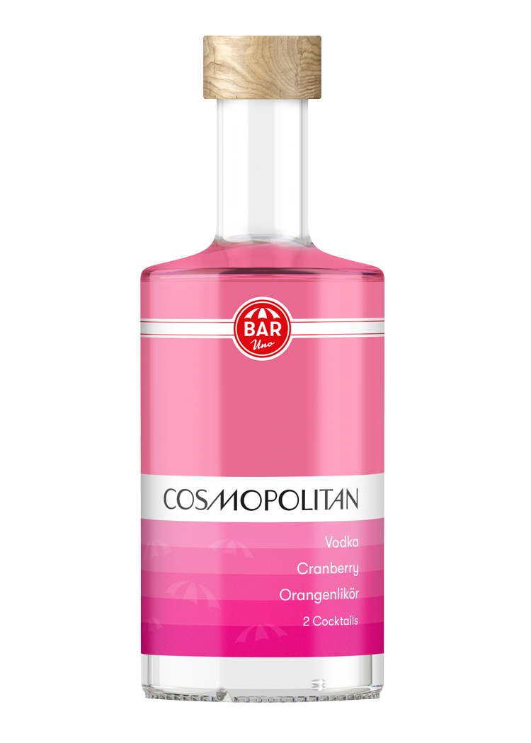 BARuno Cosmopolitan Vodka Cranberry Fertigcocktail in der Flasche