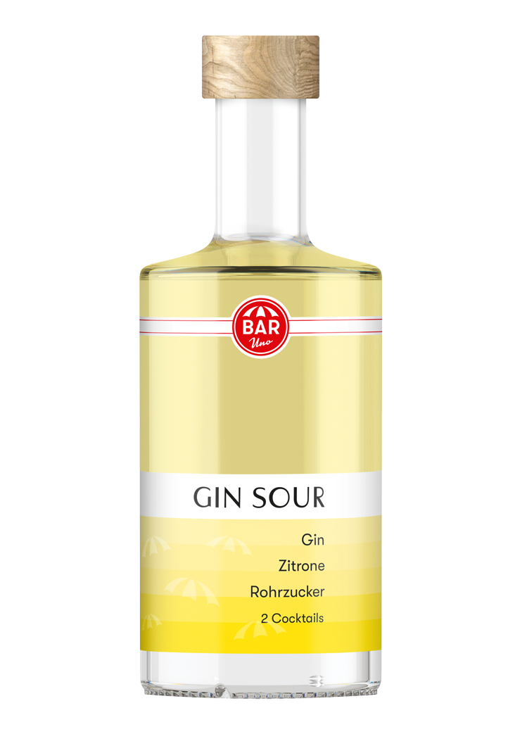BARuno Gin Sour ready-made cocktail in a bottle