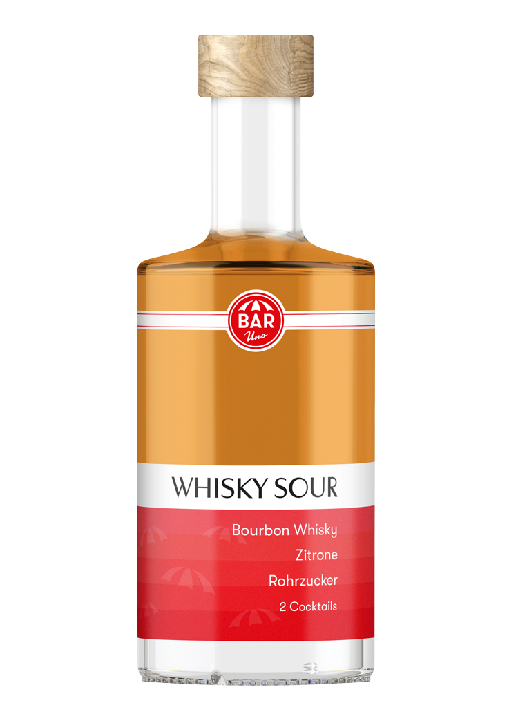 BARuno Whisky Sour ready-to-drink cocktail in a bottle